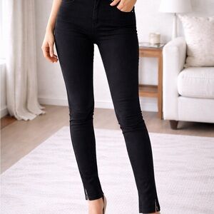 Radcliffe London Skinny Pure Black Jeans | Size 28 | NWT